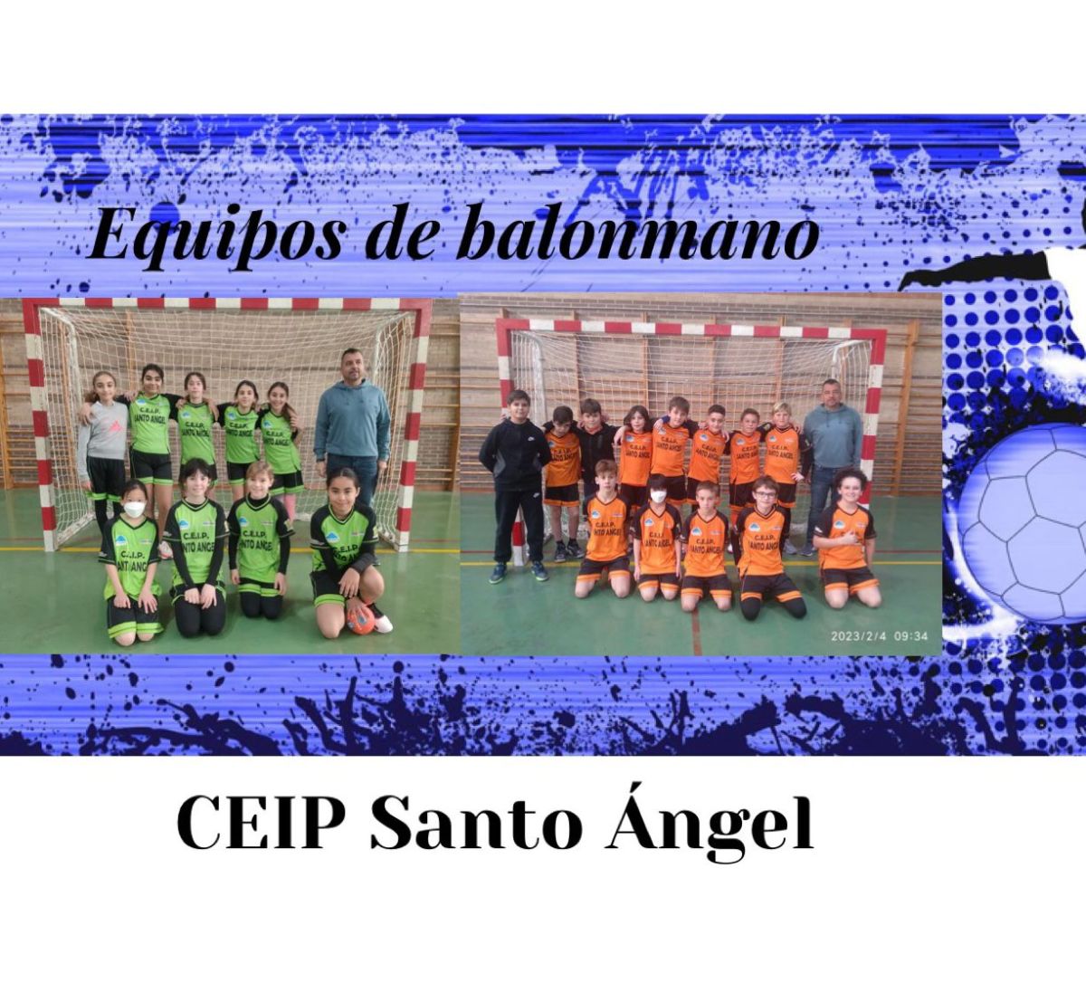 Presentación equipos de Balonmano. – AMPA Ceip Santo Ángel