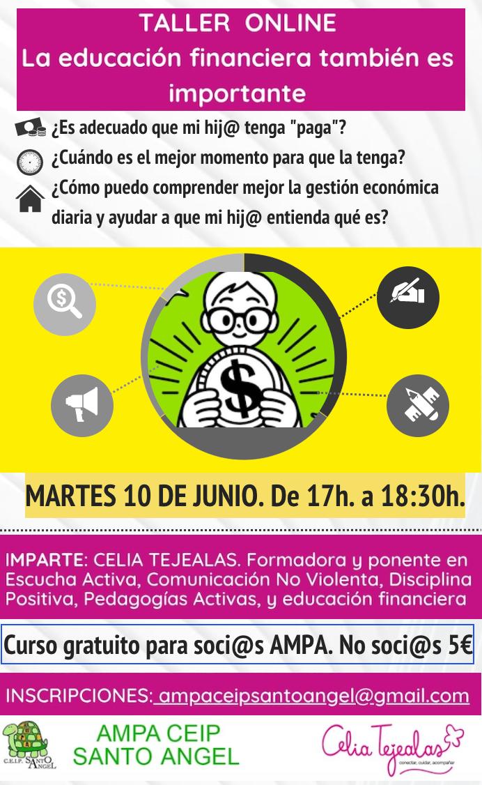 Taller EDUCACIÓN FINANCIERA – AMPA CEIP Santo Ángel
